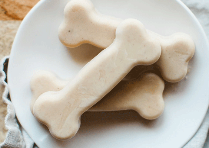 Peanut Butter & Jam Frozen Dog Treats