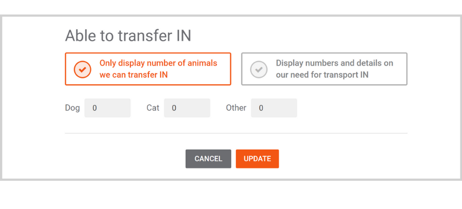 Finding Partners on Doobert: Managing Animal Transfers