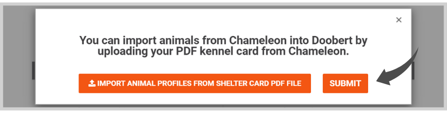 How to import animal profiles from Chameleon to Doobert