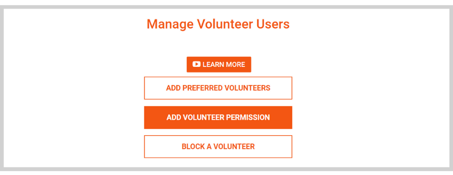 how to search for volunteers on Doobert