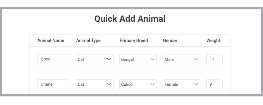 How to Add Animal Profiles