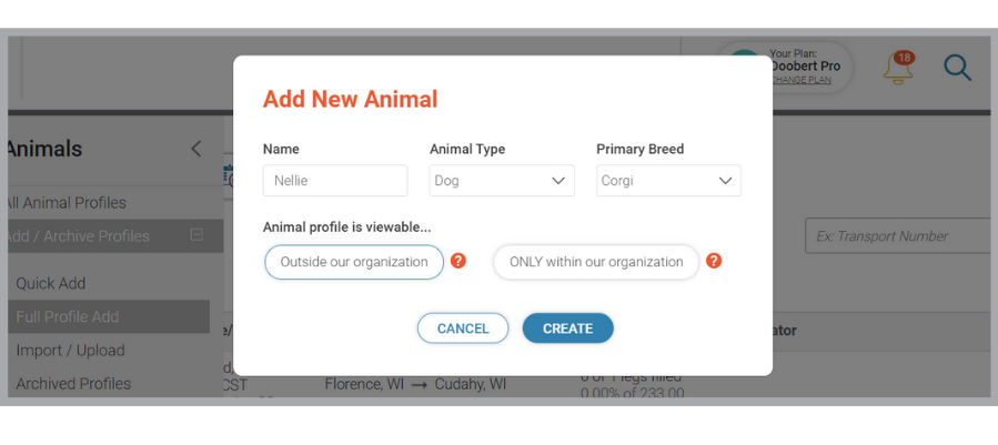 Doobert - How to Add Animal Profiles