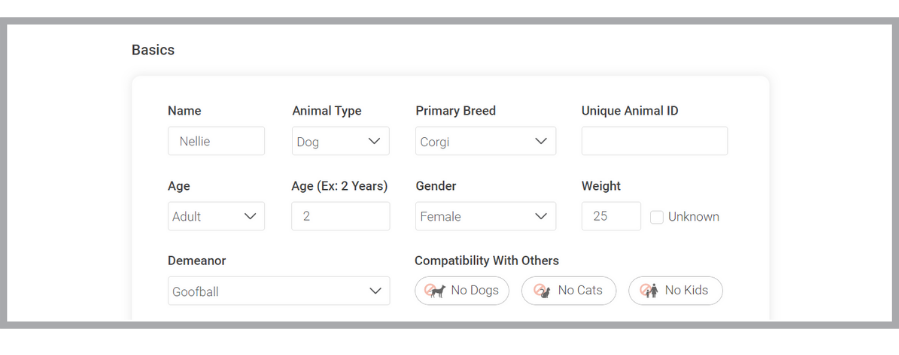 Doobert - How to Add Animal Profiles