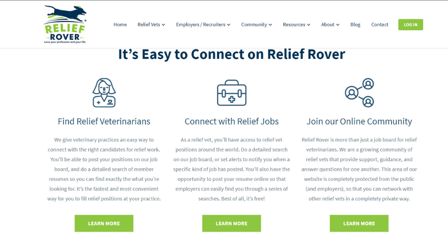 Platform That Connects Relief Vets With Vet Practitioners | Relief Rover