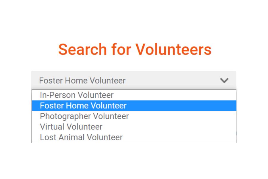 Search for Volunteers
