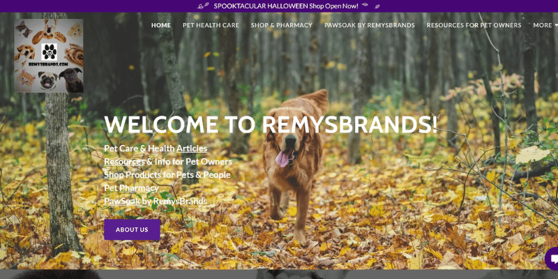 Remy's Brands online shop provides veterinary care for pets