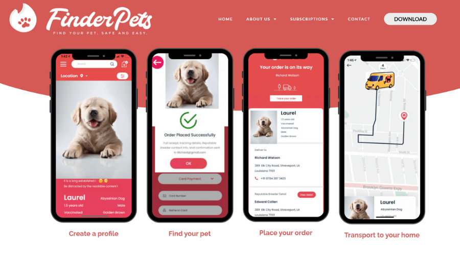 helping pets find their right homes with finderpets