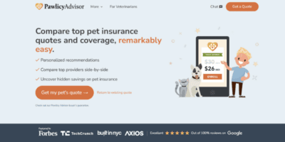 find the best pet insurance on the pawlicy advisor marketplace