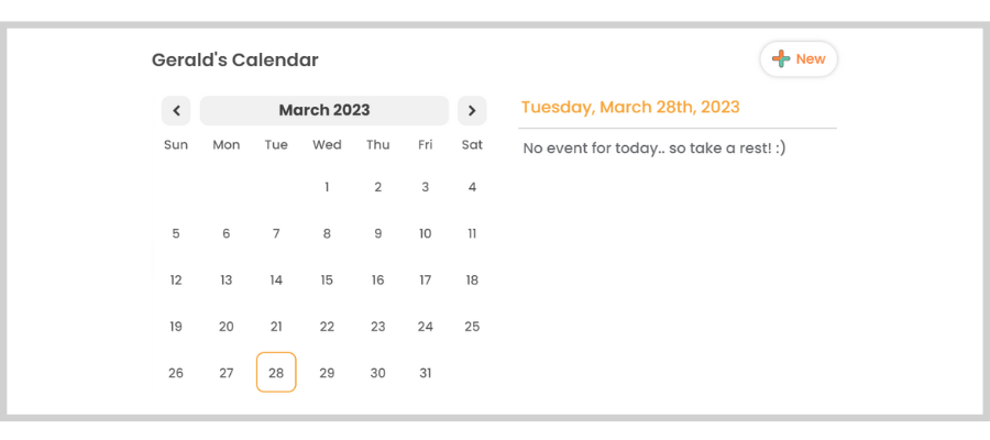 doobert fosterspace two way calendar feature